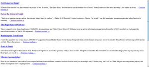 Browser Screenshot of RSS Feed