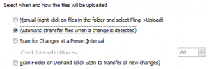 Fling Automatic Transfer File Backup