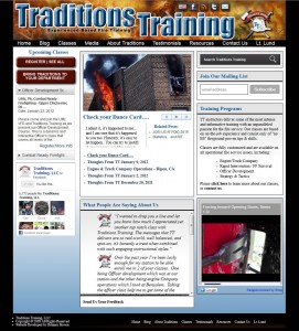 Screenshot of TraditionsTraining.com