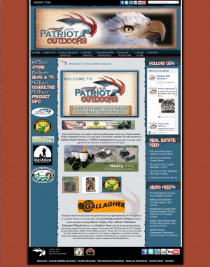 Screenshot of PatriotlwmOutdoors.com